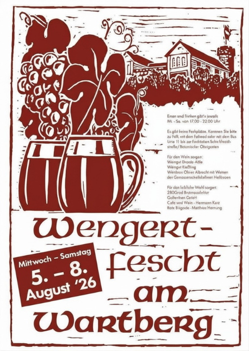 Wengertfescht am Wartberg | 5. bis 8. August 2026